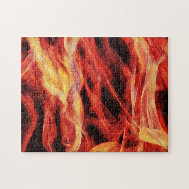 Puzzle d'art des flammes (Horizontal)