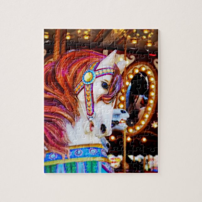Puzzle d'art du cheval Carousel (Vertical)