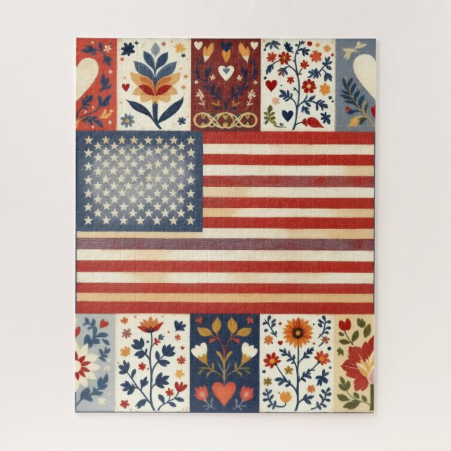Puzzle d'art folklorique patriotique (Vertical)