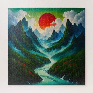 Puzzle d'art paysager japonais