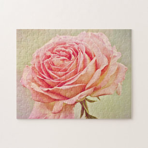 Puzzle d'art rose de style antique