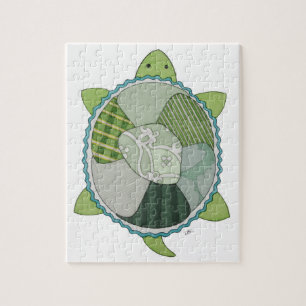 Puzzle d'art unique - Tortue #1 - Erin Brie Art