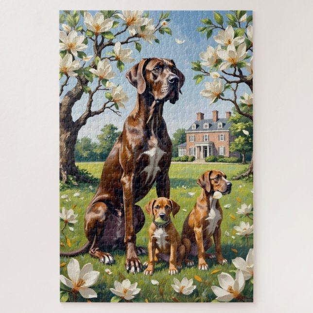 Puzzle Dartre Magnolia Garden Art (Vertical)
