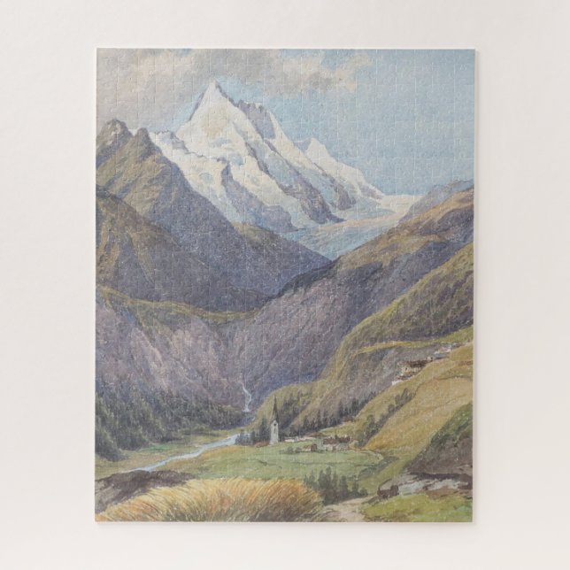 Puzzle Das Mölltal mit dem Großglockner - Carl Lafite (Vertical)