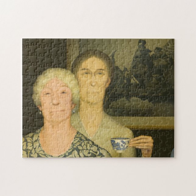 Puzzle Daughters of Revolution by Grant Wood (Horizontal)