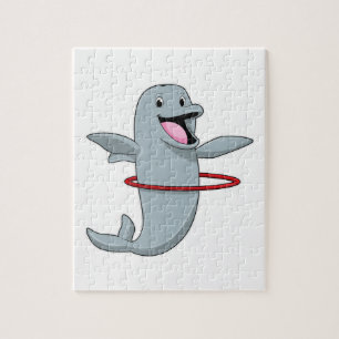 Puzzle Dauphin à Endurance entraînement avec pneus Fitnes