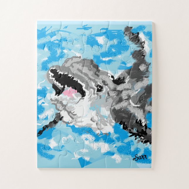 Puzzle : Dauphin En Jeu (Vertical)