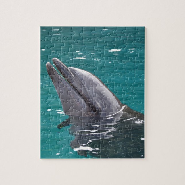 Puzzle Dauphin en vert (Vertical)