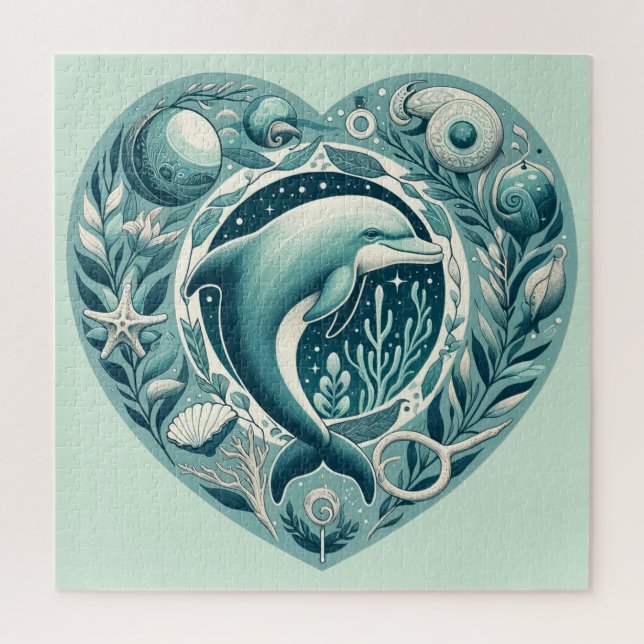 Puzzle Dauphin Ocean Life (Vertical)