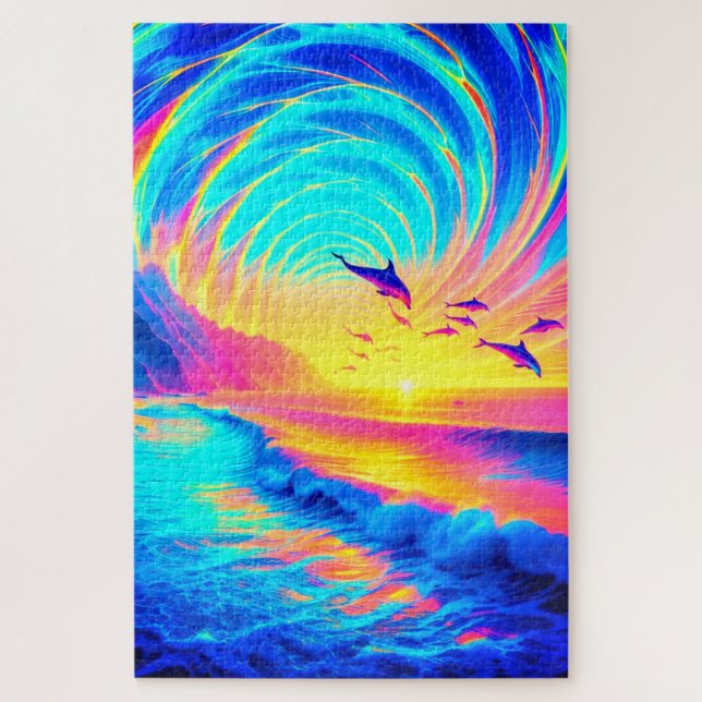 Puzzle Dauphins (Vertical)