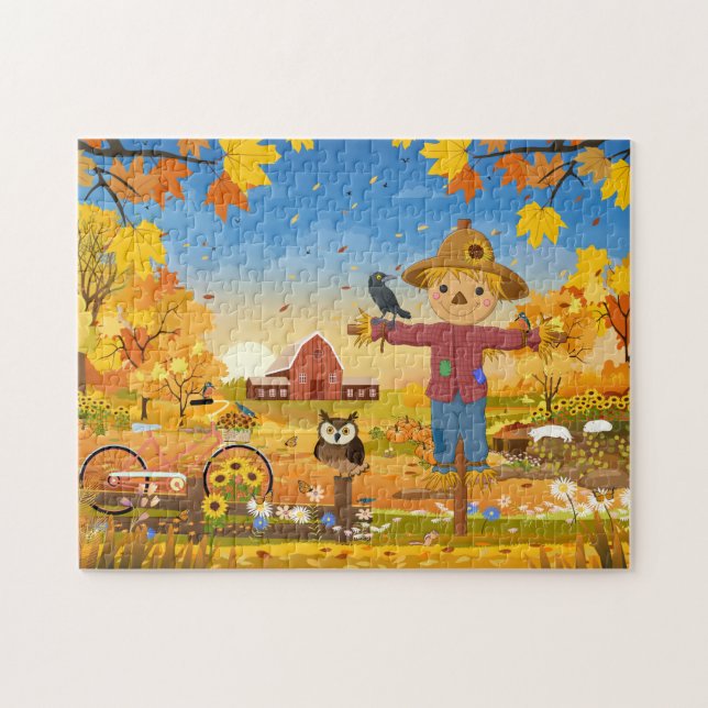 Puzzle d'automne Scarecrow (Horizontal)