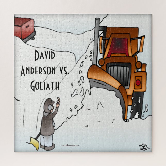 Puzzle David Anderson contre Goliath 20 x 20 Jigsaw Puzzl (Vertical)