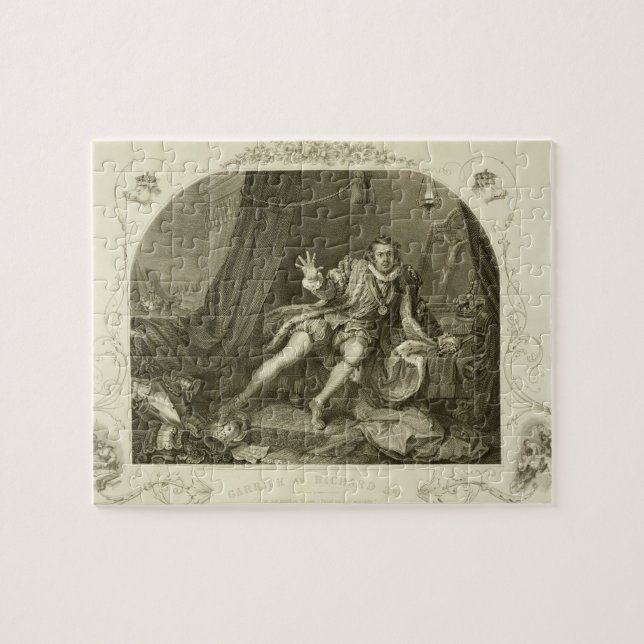 Puzzle David Garrick (1717-79) comme Richard III, Loi V (Horizontal)