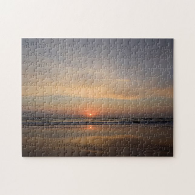 Puzzle Dawn Reflections at Cocoa Beach, Florida - 11x14 (Horizontal)