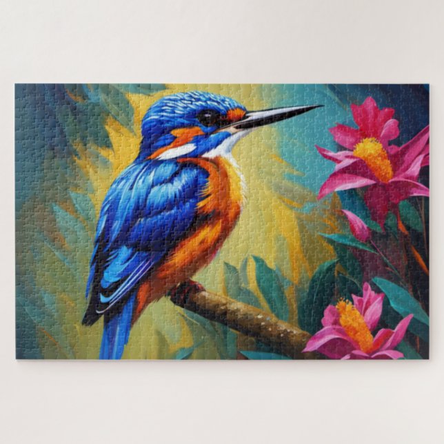 Puzzle d'Azure Kingfisher (Horizontal)