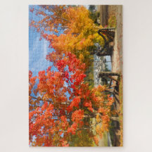 Puzzle de 1000 pièces au bord du lac en automne