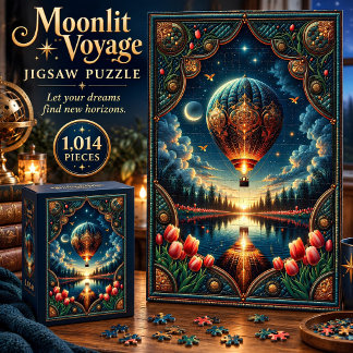 Puzzle de 1 014 pièces : Ballon au clair de lune
