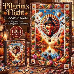 Puzzle de 1 014 pièces - Vol du pèlerin Dinde