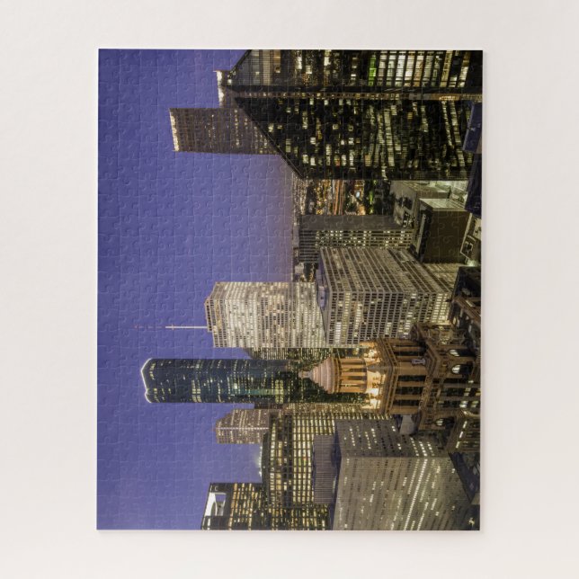 Puzzle de 520 pièces du centre-ville de Houston (Vertical)