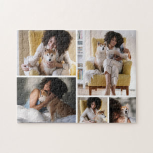 Puzzle de 5 photos en collage moderne