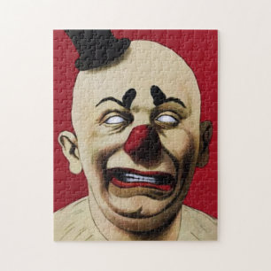 Puzzle de 9 clowns Vintages Déplaisants