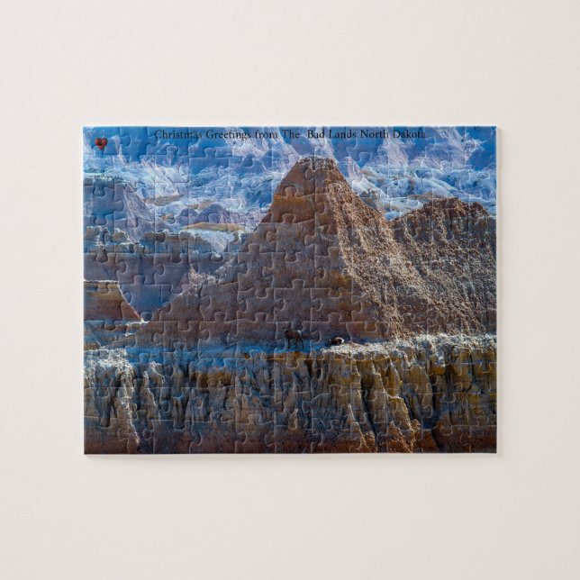 Puzzle de Bad Lands Dakota du Nord (Horizontal)