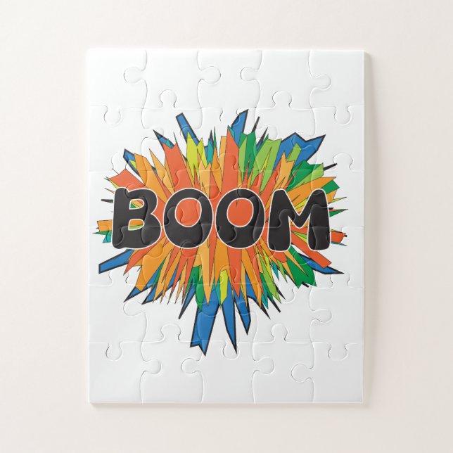 Puzzle de bande dessinée BOOM Explosion Pop Art (Vertical)