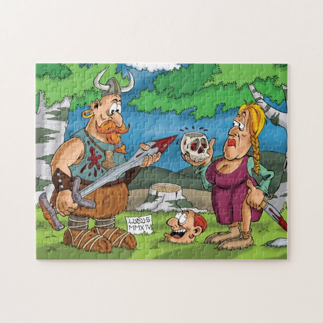 Puzzle de bande dessinée de Vikings (Horizontal)