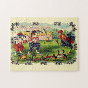 Puzzle de baseball du lapin de Pâques