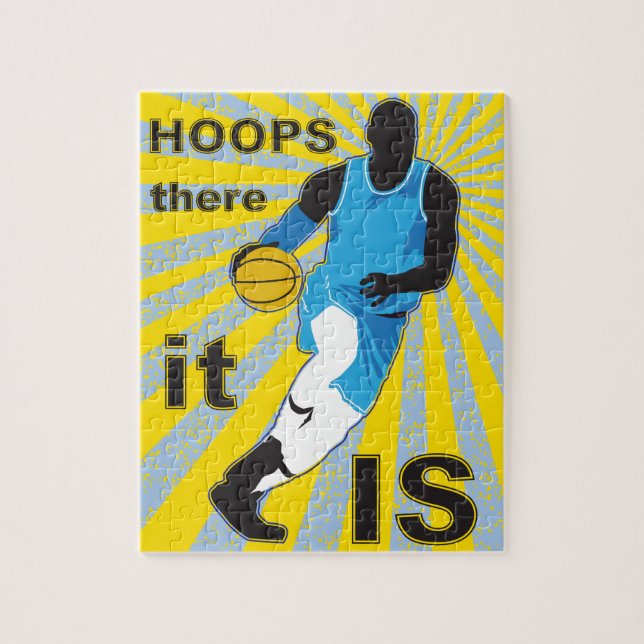 Puzzle de basketball 8x10 pour enfants à aveugle (Vertical)