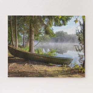 Puzzle de bateau sur rivière panoramique