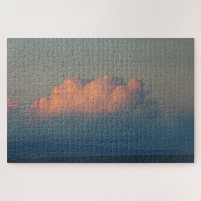 Puzzle De beaux cumulonimbus nuages au coucher du soleil  (Horizontal)