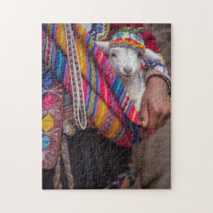 Puzzle de bébé agneau péruvien mignon