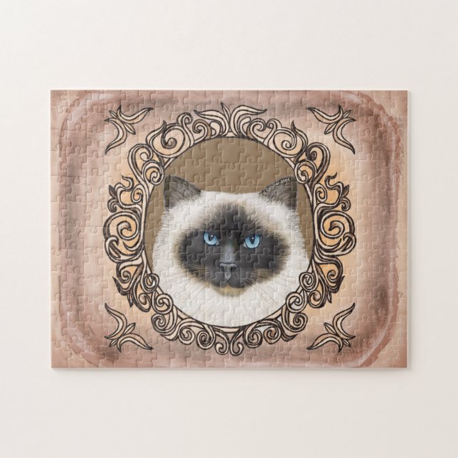 Puzzle de Birman Cat Ornat (Horizontal)