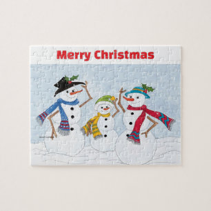 Puzzle de bonhomme de neige