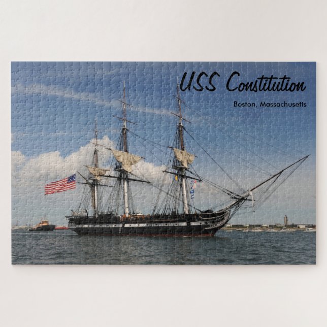 Puzzle de Boston historique USS Constitution (Horizontal)