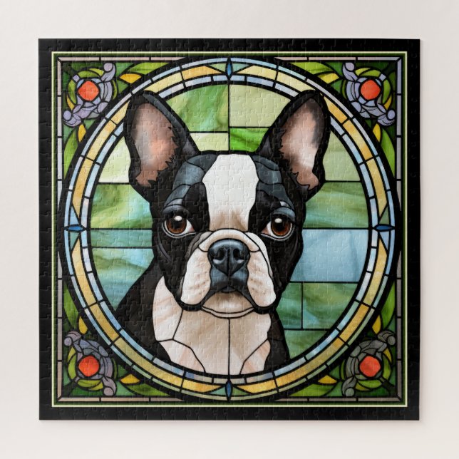 Puzzle de Boston Terrier (Vertical)
