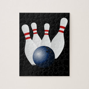 Puzzle de boule et de goupilles de bowling