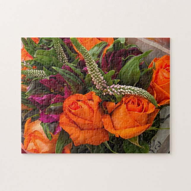 Puzzle de bouquet de coucher de soleil automnal, 1 (Horizontal)