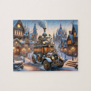 Puzzle de bus de Noël Steampunk