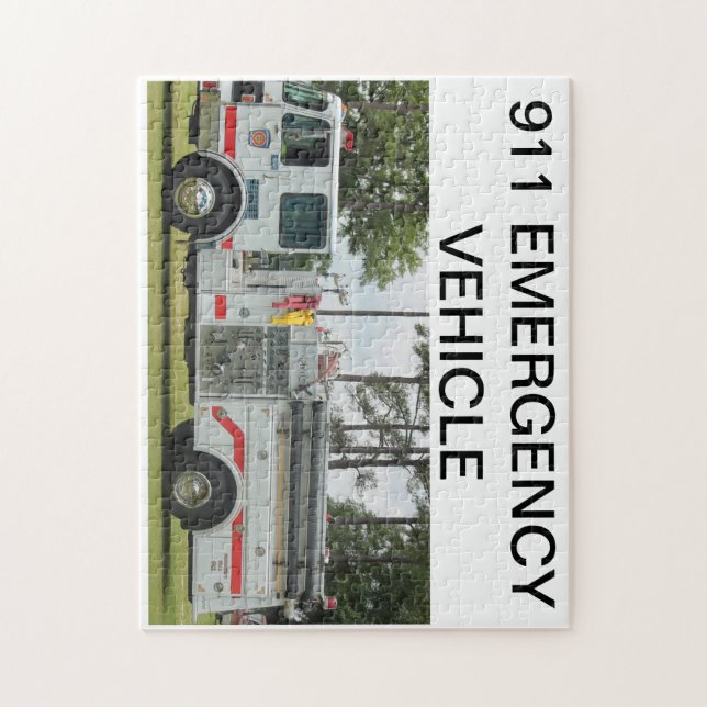 Puzzle de camion de pompiers (Vertical)