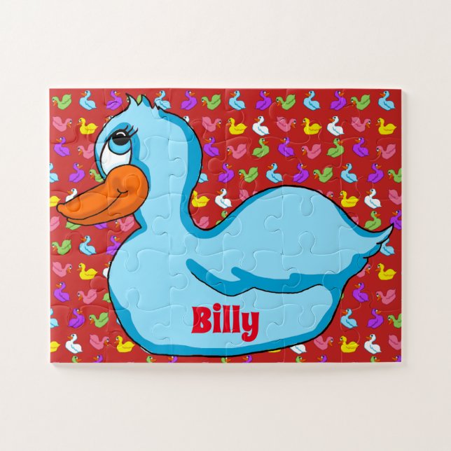 Puzzle de canard bleu (Horizontal)