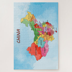 Puzzle de carte de Chine