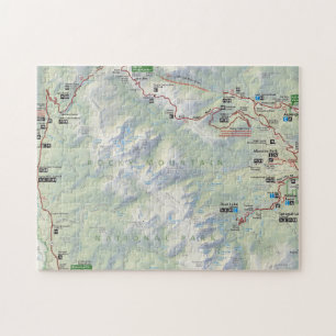 Puzzle de carte de montagne rocheuse (le Colorado)