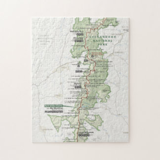 Puzzle de carte de Shenandoah
