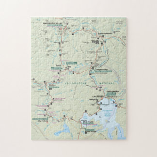 Puzzle de carte de Yellowstone