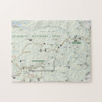 Puzzle de carte de Yosemite