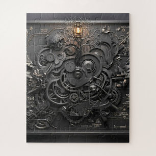Puzzle de carte mécanique Steampunk