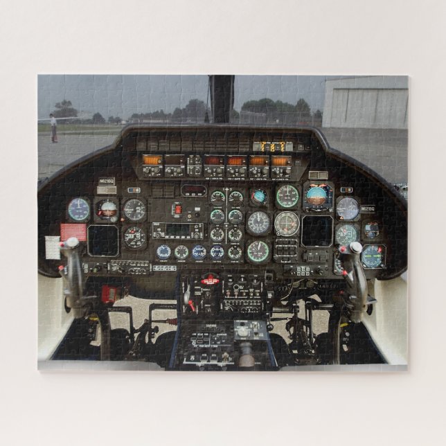 Puzzle de casse-tête de cockpit d'hélicoptère (Horizontal)
