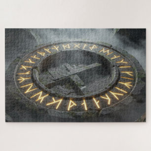 Puzzle de cercle de runes mythiques